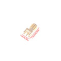 SMA Female Jack PCB Edge Mount Solder Adapter Connector | 10-Pack Gold Plated RF Coaxial
