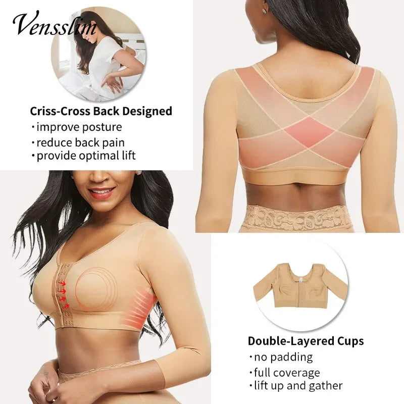Women Arm Shapers Daily Body Shaper Long Sleeves