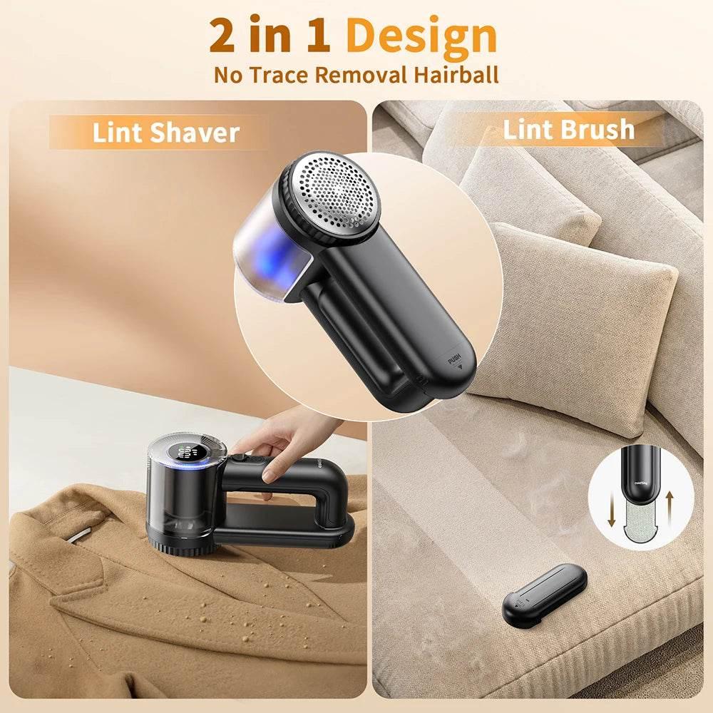 Rechargeable Fabric Shaver Electric Lint Remover with Digital Display