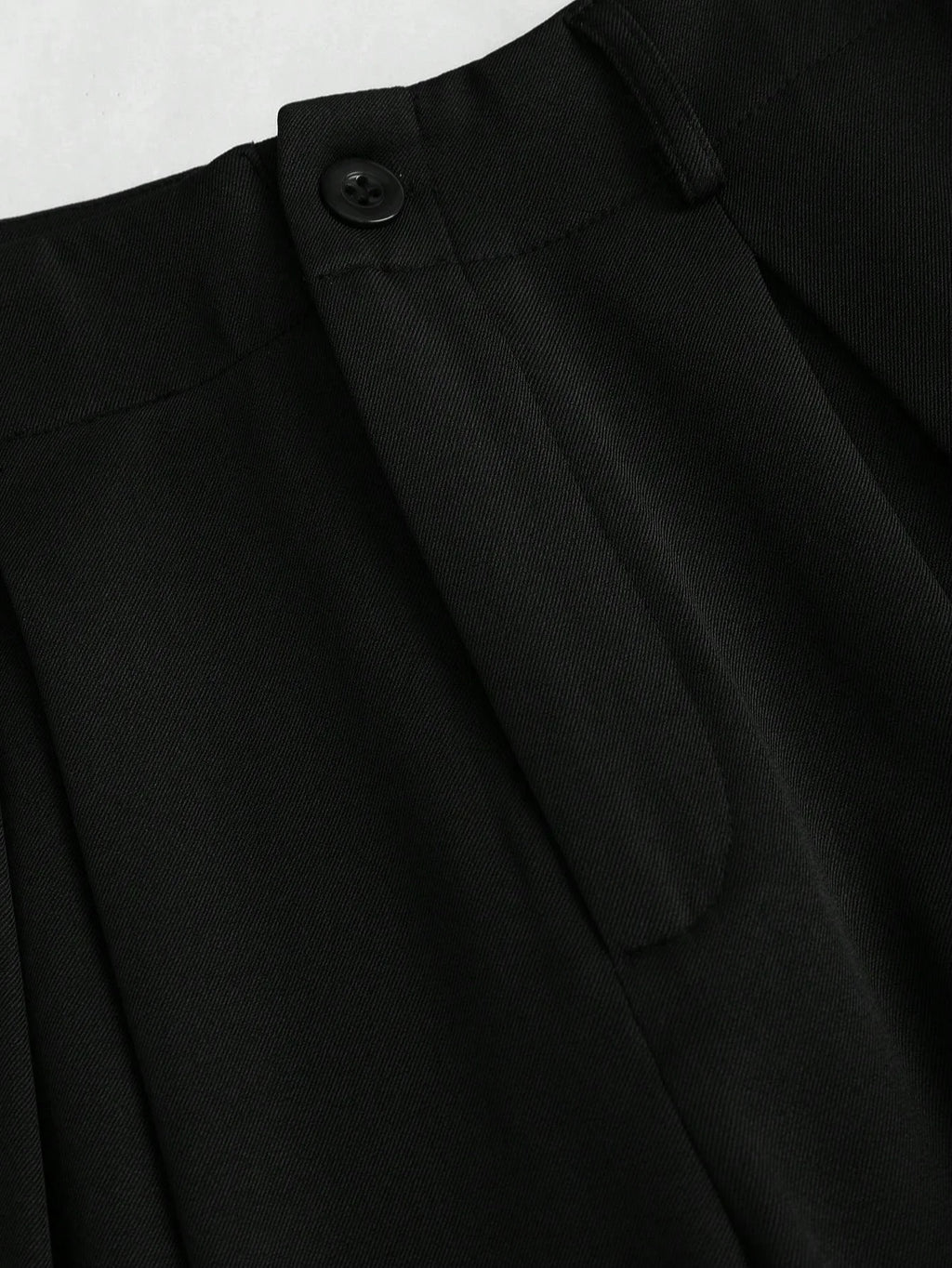 Women's Elegant Jacquard Pleating Wide-Leg Pants Office/Commuting Solid Color Loose Casual Suit Pants, Autumn/Winter