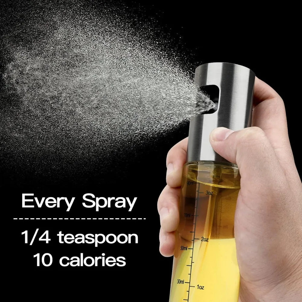Oil Sprayer For Cooking 2-Pack Refillable Olive Oil Mister With Scale