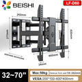 BEISHI TV Bracket  LED LCD TV Screen Wall Mount Bracket Stretch Adjustable Rotating Tilt TV Bracket Load up to 65kg VESA 600*400