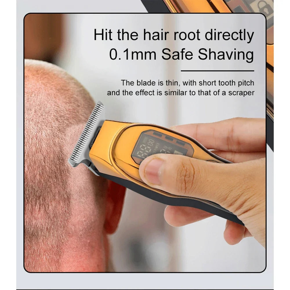 hiena Hair cutting machine Professional Hair Trimmer Barber Carving Gradient Finish Machine Electric Clipper barber cordless