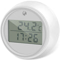 1/2Pcs Ice Bath Thermometer with Timer Small Floating Waterproof Thermometer with Clear Display Flashing Light for Hot-Cold Bath