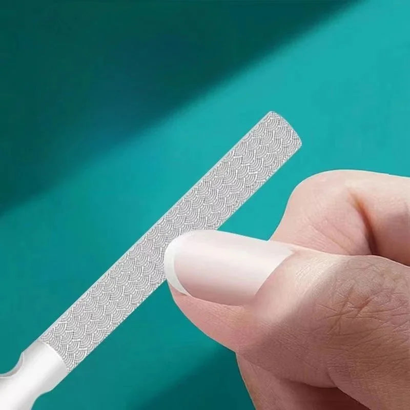 Stainless Steel Nail Files Manicure Pedicure Grooming For Professional Finger Toe Nail Care Tools