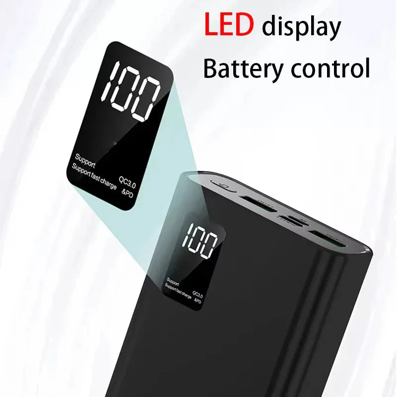 120W Portable Power Bank – USB-C Fast Charging, Digital Display, 50,000–200,000mAh Options – Battery Charger for Smartphones, Tablets & Laptops