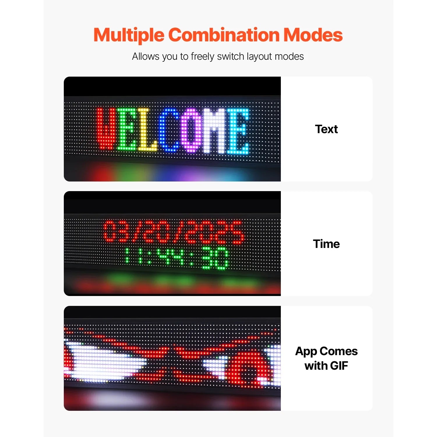 SucceBuy Programmable LED Signboard With Digital Display Panel Advertising