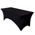 4/6/8 FT Solid Color High Stretch Rectangle Table Cloth For Birthday Wedding Banquet Restaurant Festival Party Supply All Color