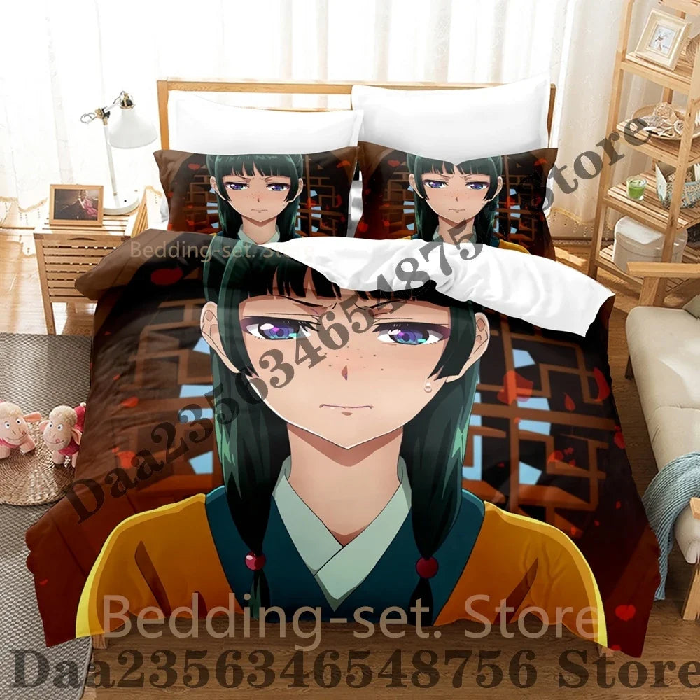 2026 The Apothecary Diaries Bedding Set Single Twin Full Queen King Size Bed Set Bedroom Duvetcover Sets Anime Bed Sheet Set