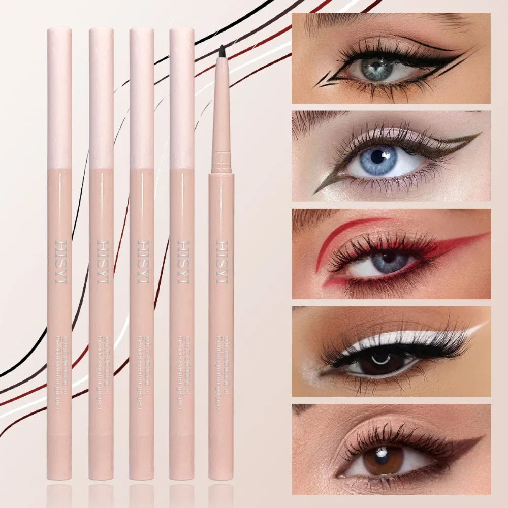 Eyeliner Shadow Stick — Twist-Up Sharpener, Long-Wear Waterproof Smudge-Proof, Precise Matte Line & Blendable, Xmas & Winter