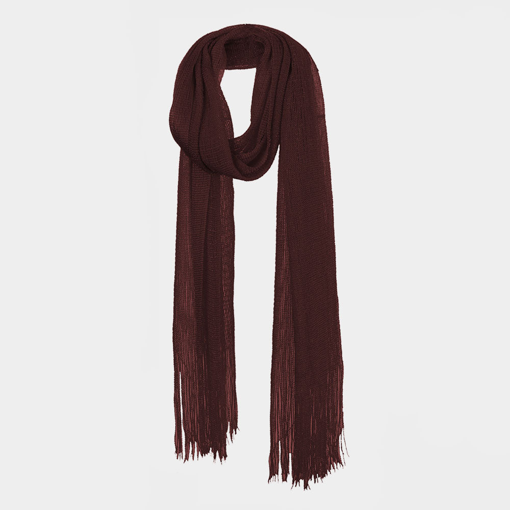 Fringe Oblong Scarf