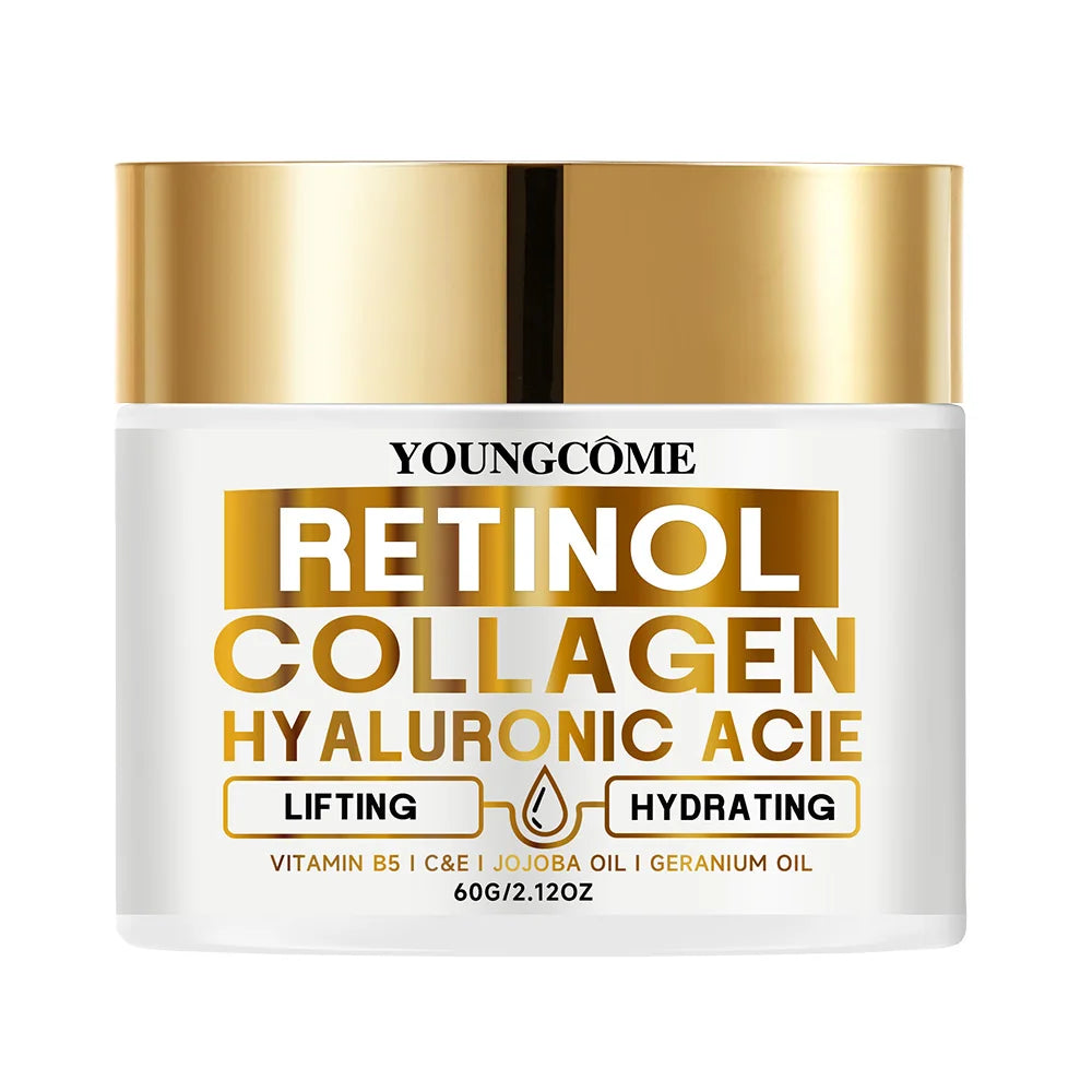 Retinol Face Cream Moisturizing Wrinkle Remover Collagen Hyaluronic Acid Creams Skin Care Cosmetic for Women&Men