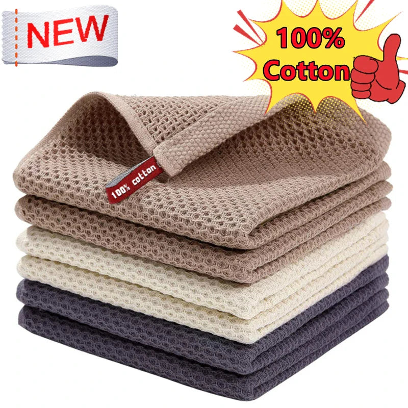 100 Percent Cotton Dishcloth Ultra Soft Absorbent Kitchen Towel