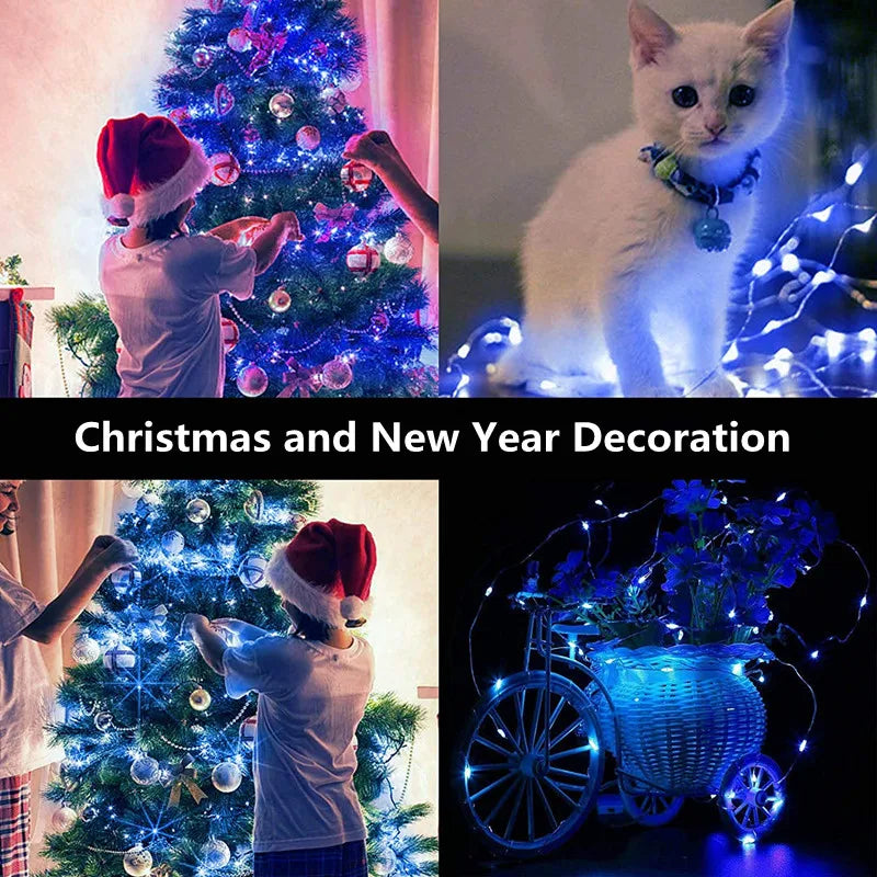 1/5/10-Pack Warm White LED Fairy String Lights - Button Battery Garland for Home, Bedroom, Garden, Wedding & Christmas