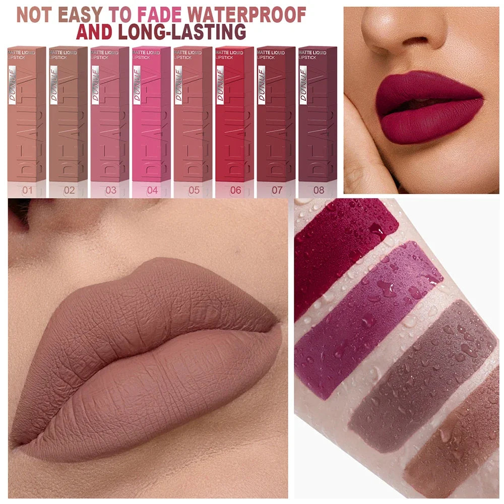 Lip Gloss Lipstick Easy To Color Waterproof Easy-color Sweat-proof Non-stick To Cups, Y2K Fancy Fashion Suitable For Christmas