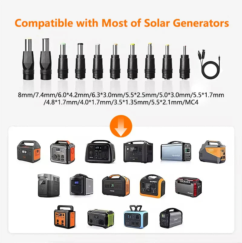 CHUBAN 200W Foldable Solar Panel IP68 Charger For RV Camping
