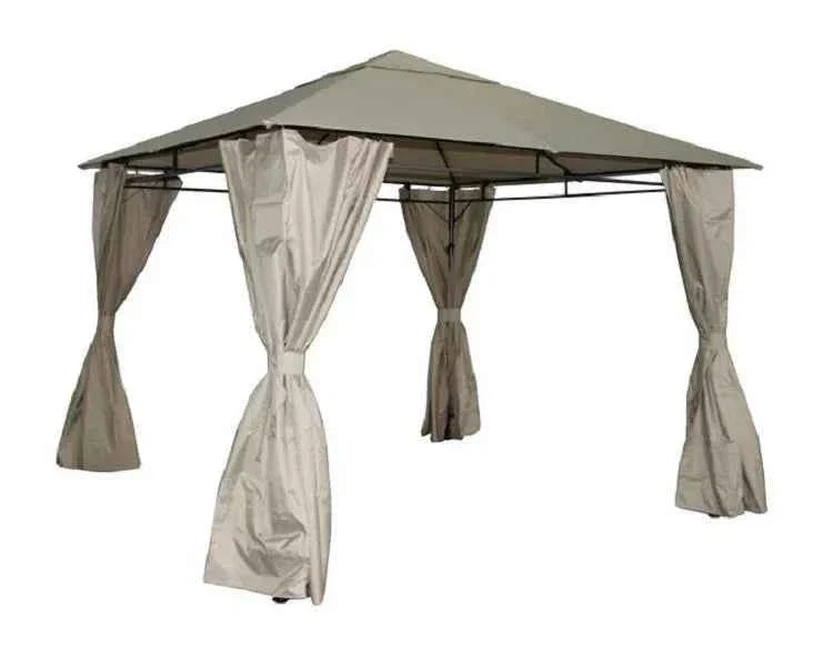 3x3m Waterproof Garden Gazebo - Luxury Sunshade Pergola with Mosquito Net