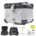 Motorcycle Top Case 55L Universal Motorcycle Rear Box Aluminum Alloy Motorbike Trunk Travel Luggage Storage Tour Tail Box