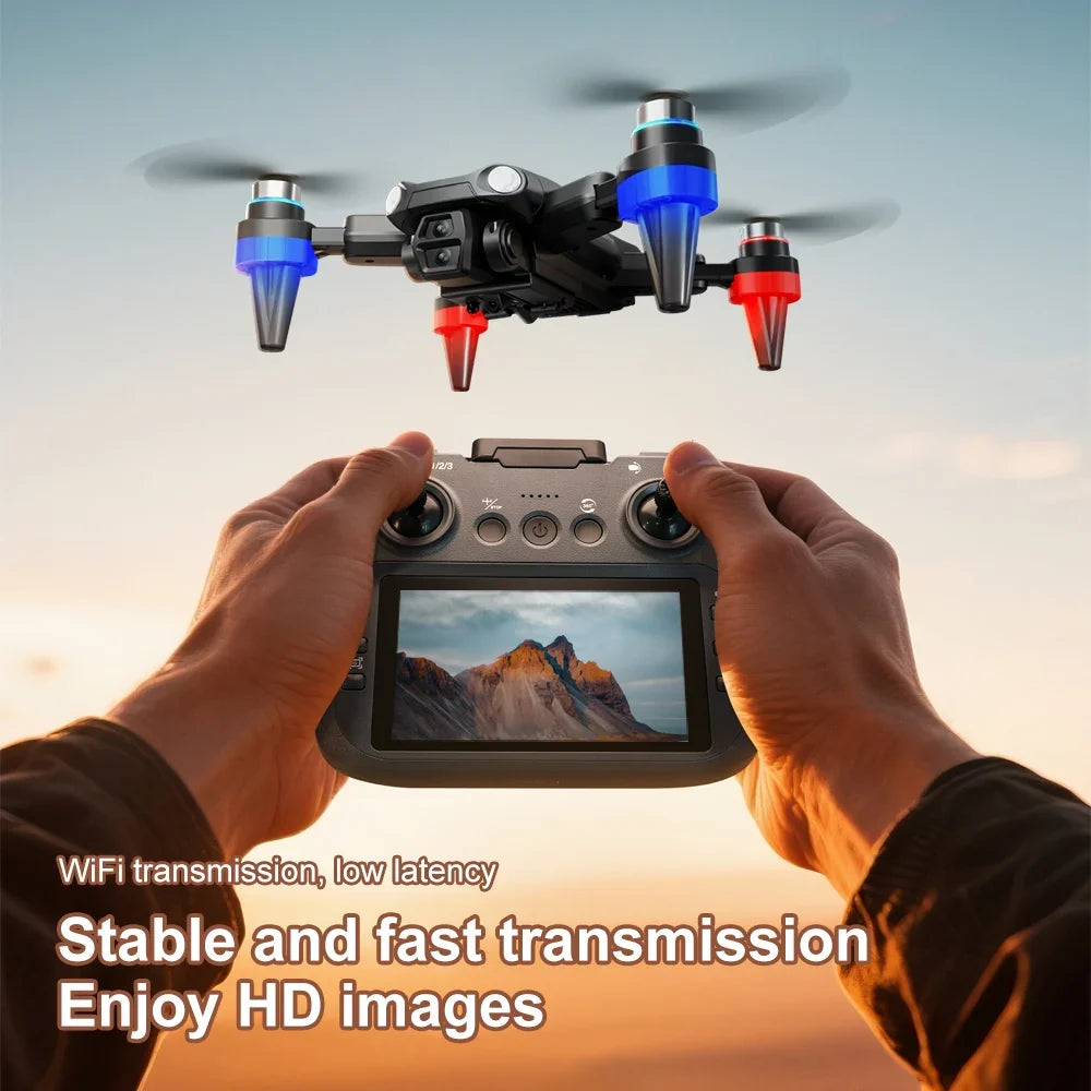 Lenovo M9 Brushless Drone Large Screen Remote Control 12.5cm HD Dual Camera Optical Flow Hover Obstacle Avoidance Quadcopter Toy
