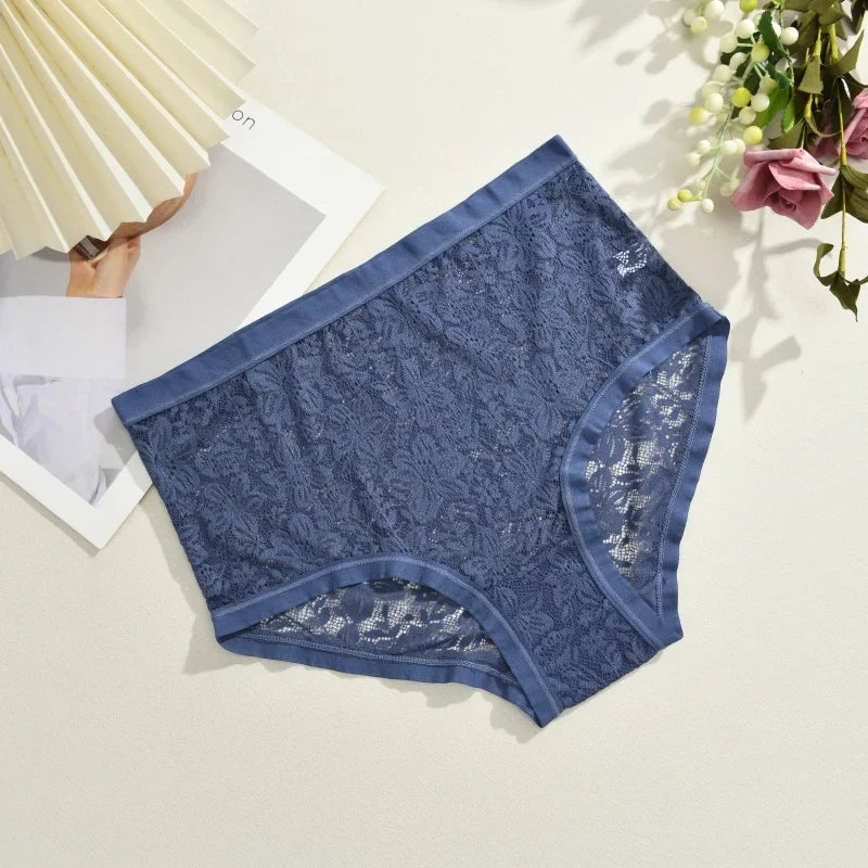 New Women Sexy Panties Hollow Out Lace Floral Ladies Briefs Low Waist Solid Comfortable Hot Sale Female Underpants S-XXL