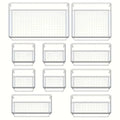 10-Piece Versatile Drawer Organizer Set - Clear Plastic Trays and Dividers in 4 Sizes for Perfect Makeup and Kitchen Storage