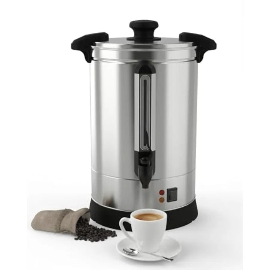 Commercial Coffee Urn 100 Cup Stainless Steel Coffee Maker