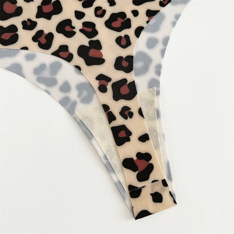 3Pcs Ultra-thin Seamless G-string Women Thongs Sexy Sweet Fruit Low-waist Panties Ladies Soft Cute Thongs Female S-XL T-Back