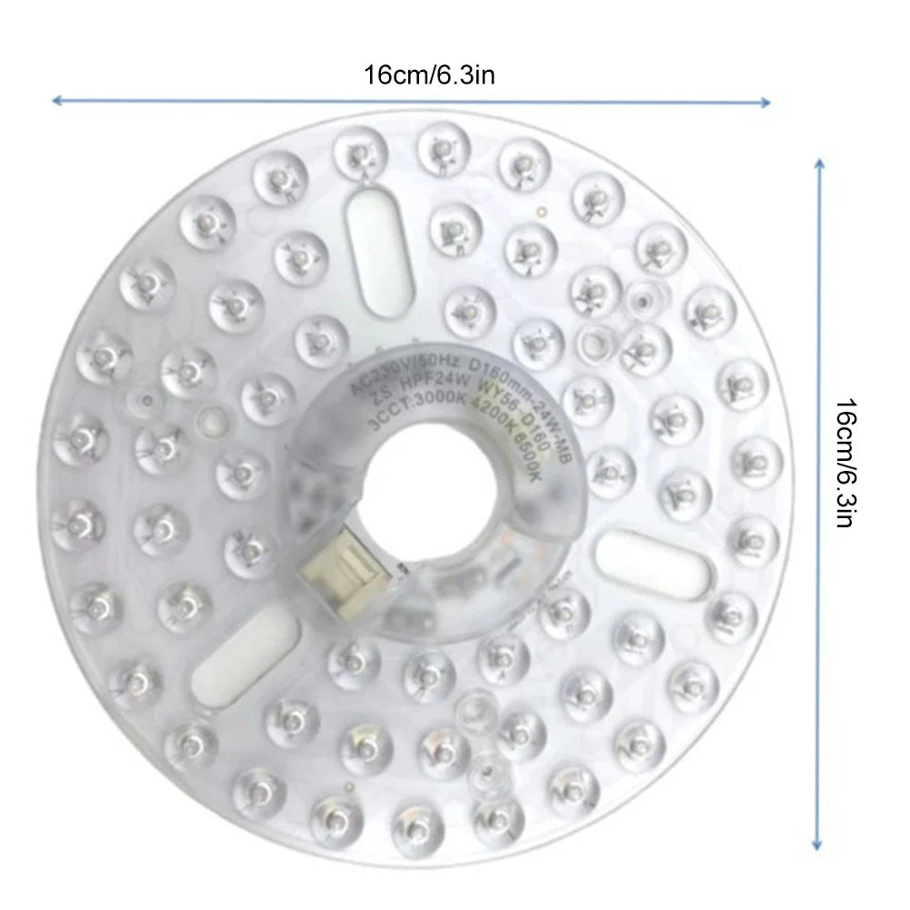 3.9/4.9/6.2 Inch CRI90 Ceiling Fan Light Retrofit Kit 3000/4000/5000K Pendant Light Round Panel Flush Mount Ceiling Light Panel