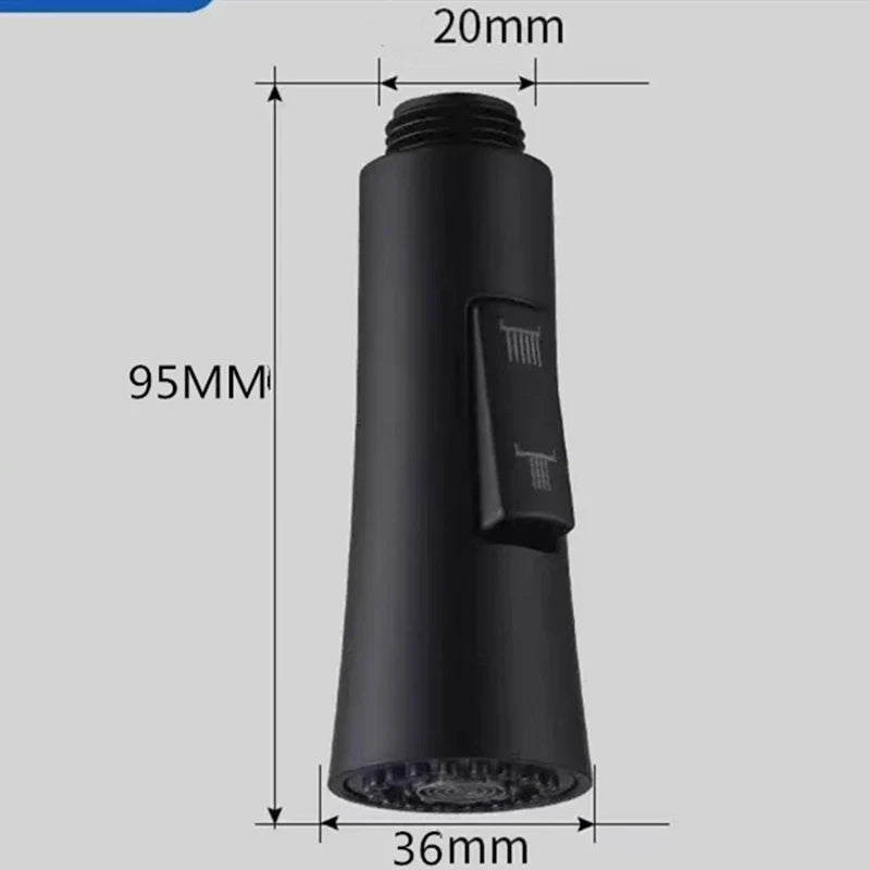 Kitchen Tap Pull Out Shower Head Water Spray Head Sprinkler Mixer Aerator Kitchen Water Saving Faucet Replacement Shower Head