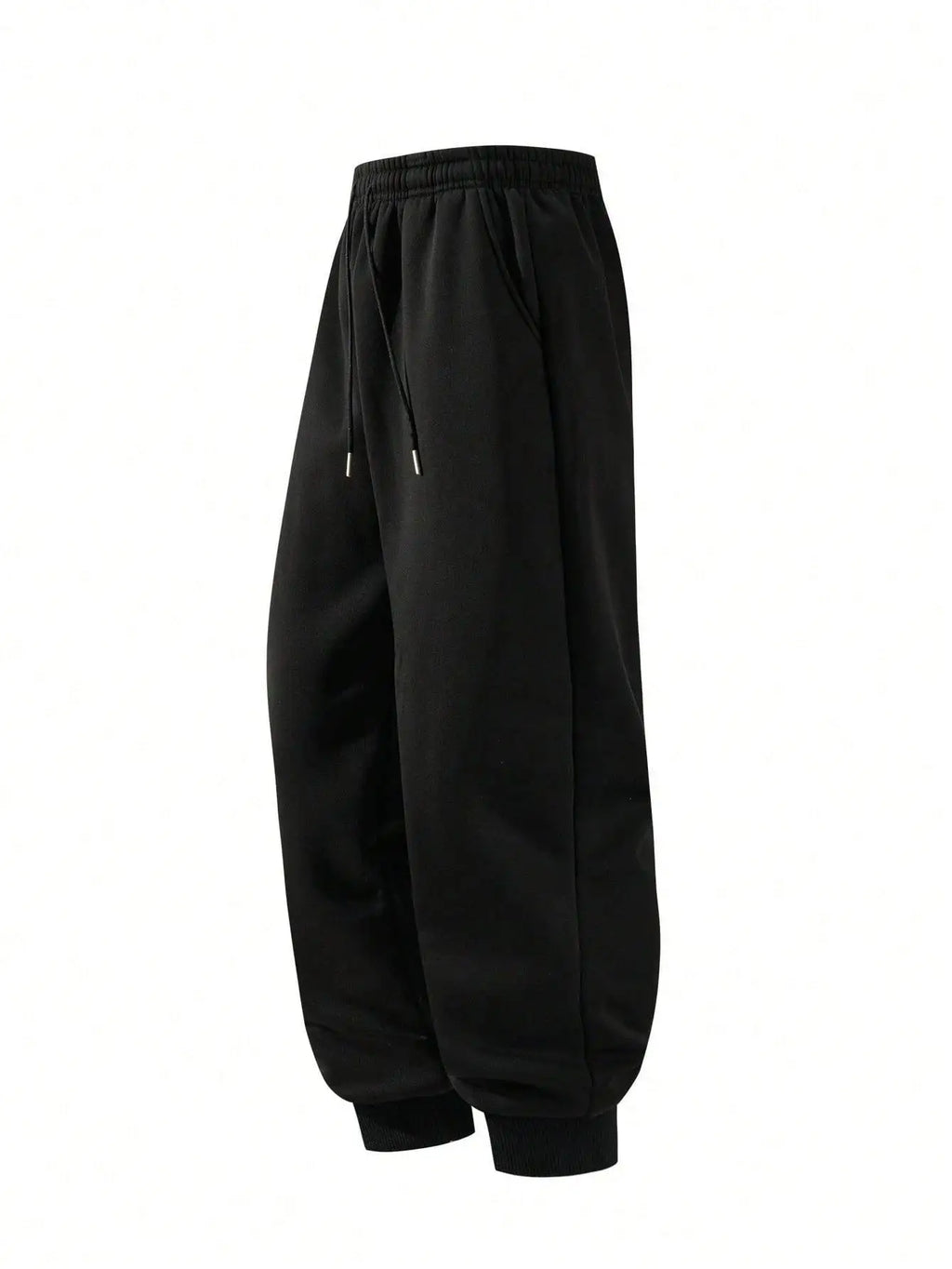2026 New Street Fashion Mens Cotton High Waist Trousers Wide Leg Design Loose Hem Breathable Pants Goku Print