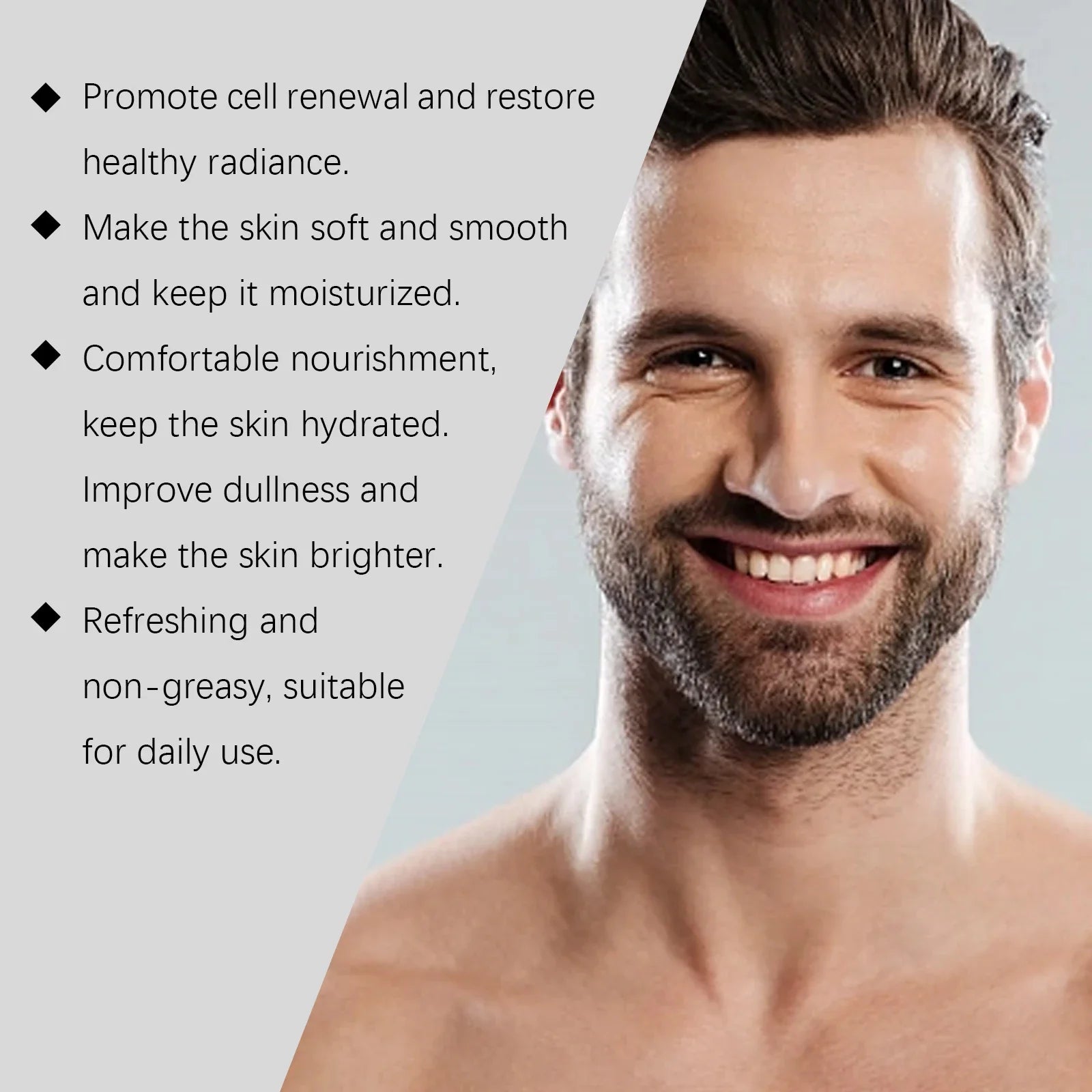 Men's Retinol Serum Hydrating Anti-Aging Oil Control & Pore Minimizer Lifting Tightening Smoothing Brightening Facial Treatment