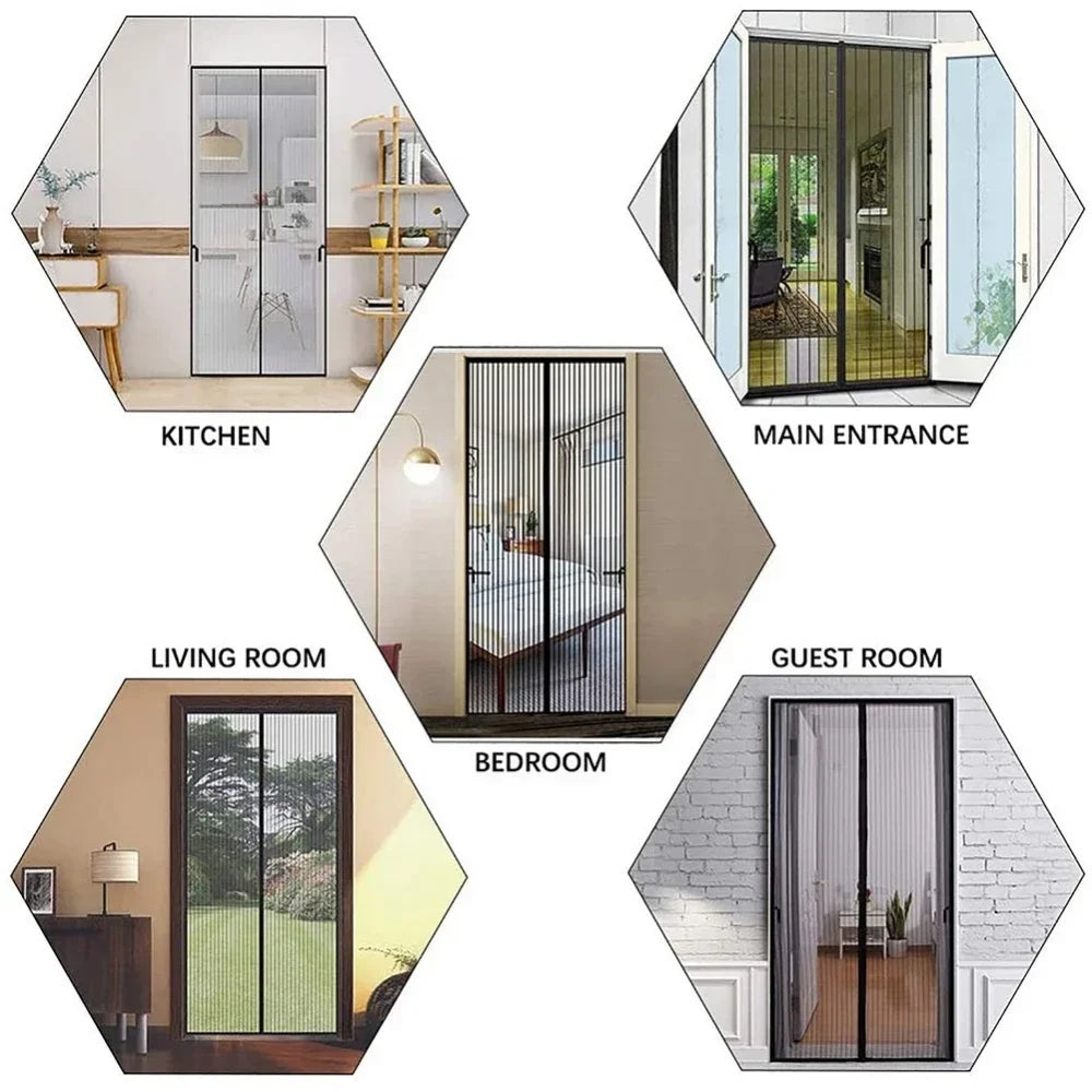 Anti Mosquito Curtain For Window And Door Screens Magnetic Net