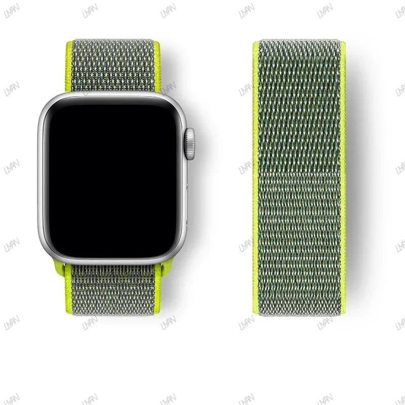 Nylon Sport loop Strap For Apple Watch Band 44mm 42/40mm 45mm  38/41mm pride Bracelet iwatch Ultra2 49mm Series 9 8 se 7 6 5 4 3