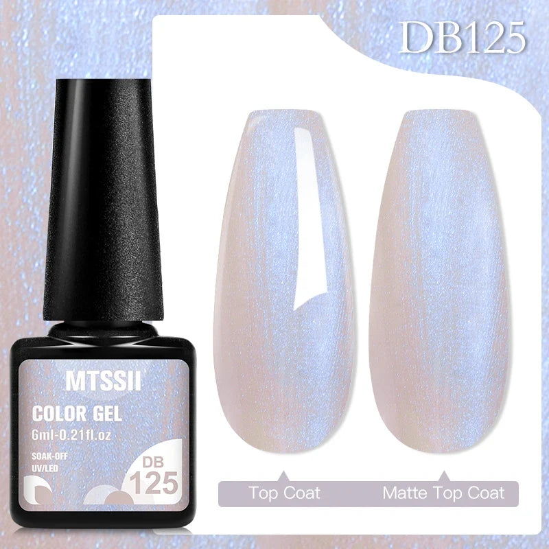 Mtssii 6ML Chocolate Color Gel Nail Polish Brown Semi Permanent UV Gel Autumn Winter Popular Soak Off Nail Art Gel Varnishes
