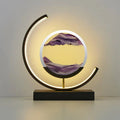 LED Night Light Moving Sand Art Table Lamp Quicksand Sandscape 3D Hourglass Bedside Lamps Flowing Sand Painting Home Decor Gifts
