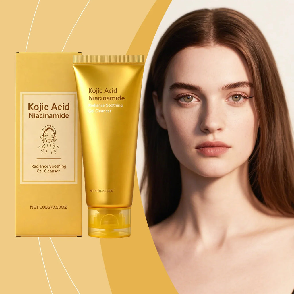 Kojic Acid Nicotinamide Gel Cleanser Face Wash Cleansing Pores Oil Control Smooth Skin Brightening Moisturizing Facial Cleanser