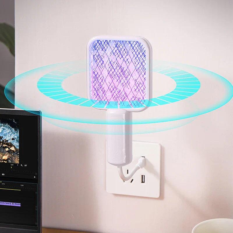USB Mosquito Swatter Trap Zapper Lamp Portable Outdoor Safe