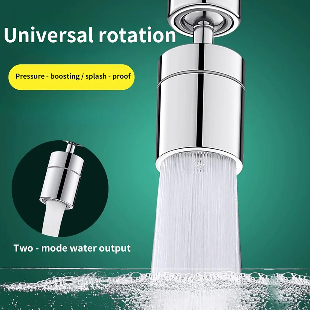 360° Rotary Kitchen Faucet Spray Head Filter washbasin Splash proof Adapter 2 Mode adjustable Kitchen Sink Faucet Aerator Crane