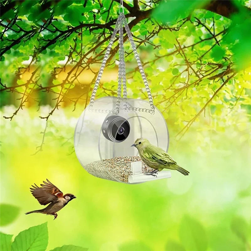 A19F-Bird Feeder With Camera, With HD Night-Version As Shown For Outdoor Bird Watching & Capture Photos B