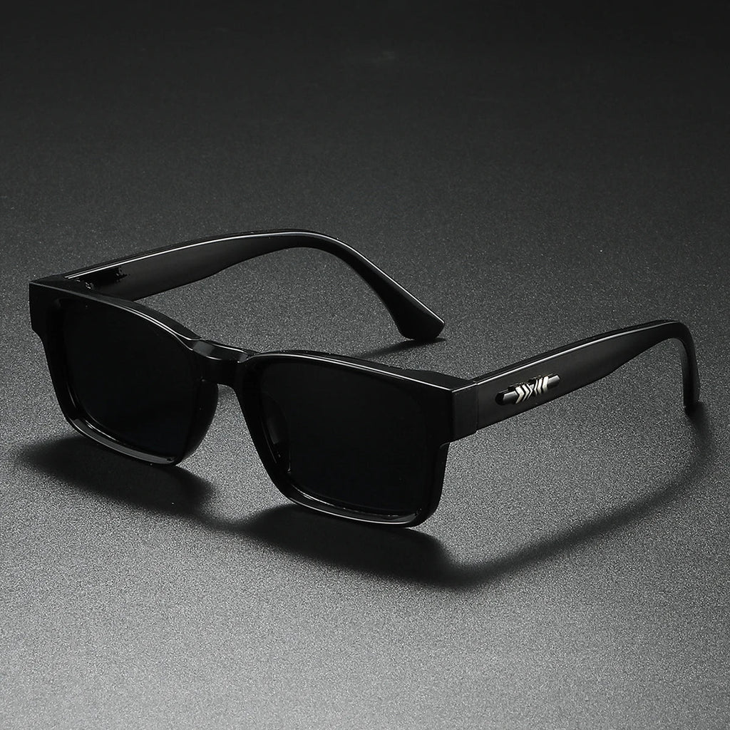 Quality Square Polarized Sunglasses Men Metal Core UV400 Unisex Sun Glasses Travel Hiking Beach Fishing Eyewear