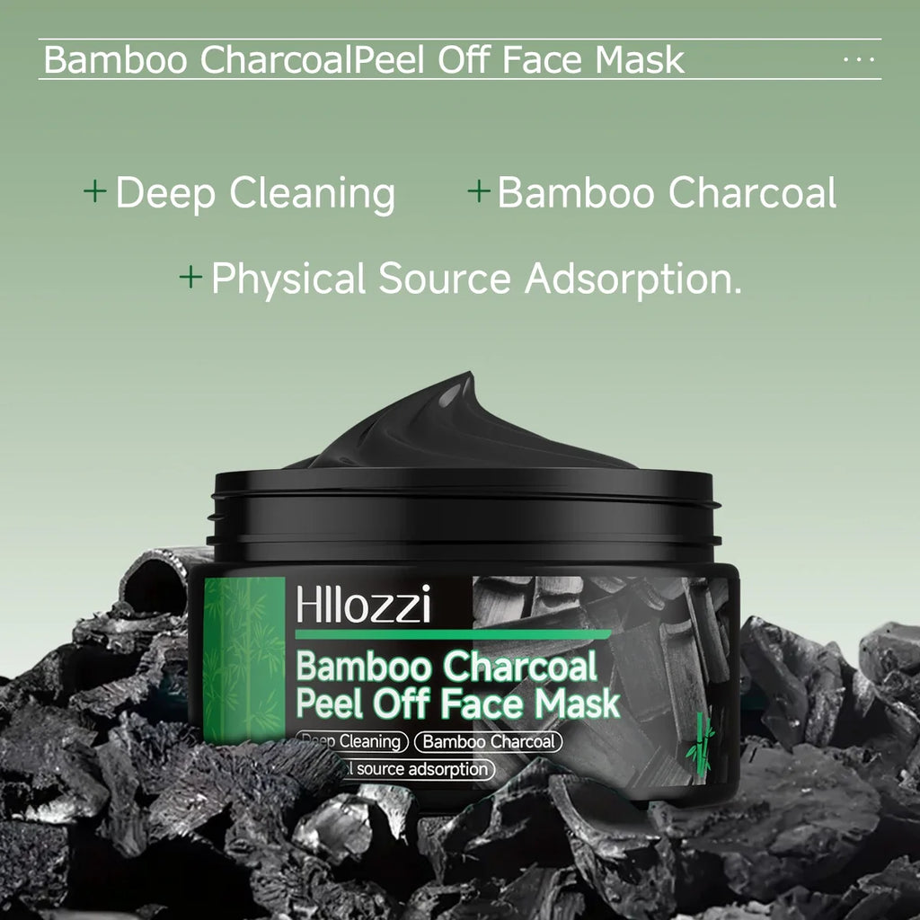 100ml/3.38fl.oz Bamboo Charcoal Peel Off Face Mask - Deep Cleansing, Purifying, Pore Refining, Unisex Care