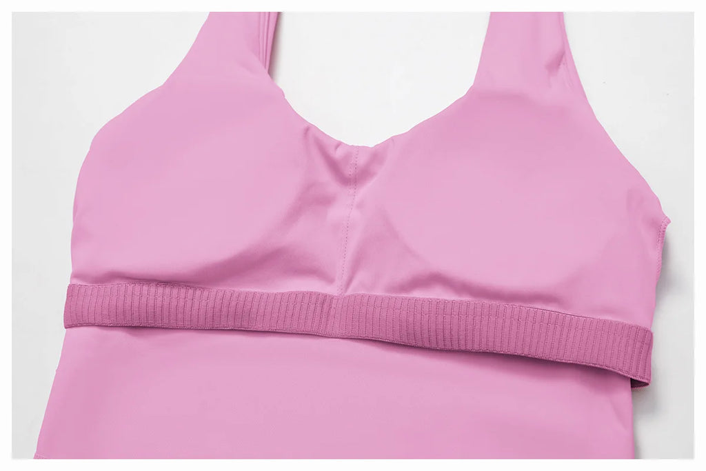Sexy Sports Bras Women Halter Yoga Bra Tank Top Fitness Gym Shockproof Seamless Running Workout Fast Dry Underwear Push Up Vest