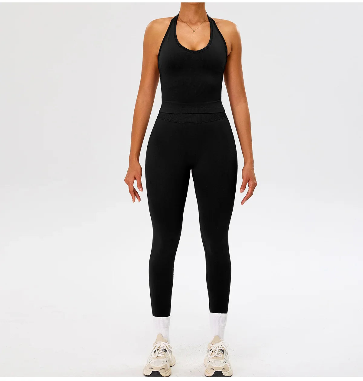 Seamless Gym Top Women Sports Bra Running Neck Hanging Yoga Bra Breathable Sports Underwear Women Push Up Fitness Workout Tops