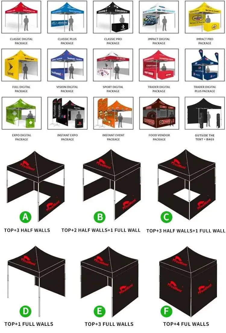 Large Outdoor Party Patio Gazebo - Waterproof Canopy with Removable Side Walls