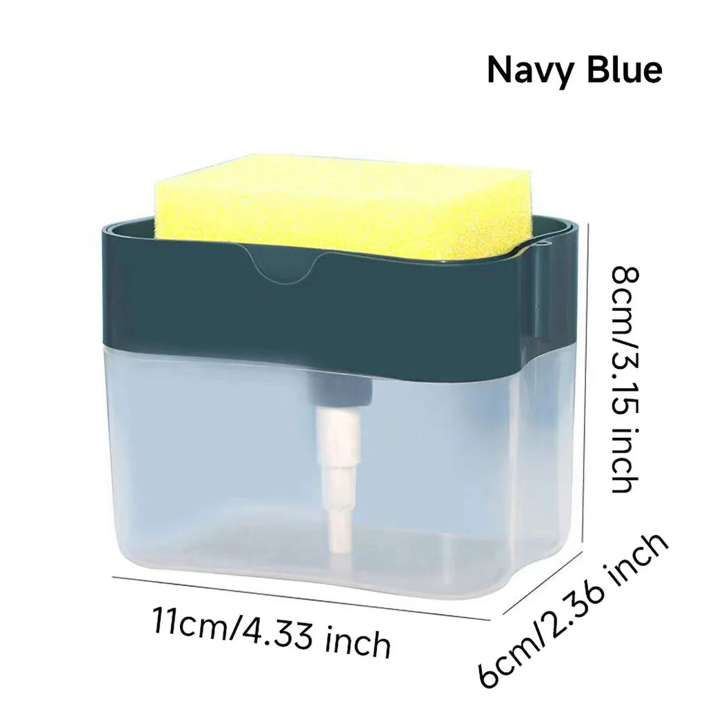 1 Dish Detergent Dispenser Kitchen Detergent Press Portable Soap Dispenser Pak Clean Cloth Dishwashing