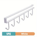 1pc Kitchen Shelf Storage Clothes Hanging Organizer Cup Holder Glass Mug Holder 6 Hooks Storage Rack 2030