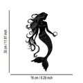 Elegant Mermaid Metal Wall Art - 1pc Minimalist & Abstract Sea Creature Decor, Reusable Iron Sign for Home, Office, Room Decor
