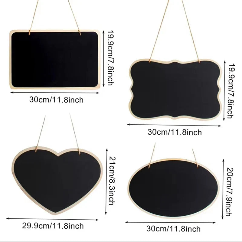 Rustic Wedding Wooden Blackboard Mr Mrs Bridal Shower Decoration Photobooth Birthday Party DIY Home Decor Sign Message Board