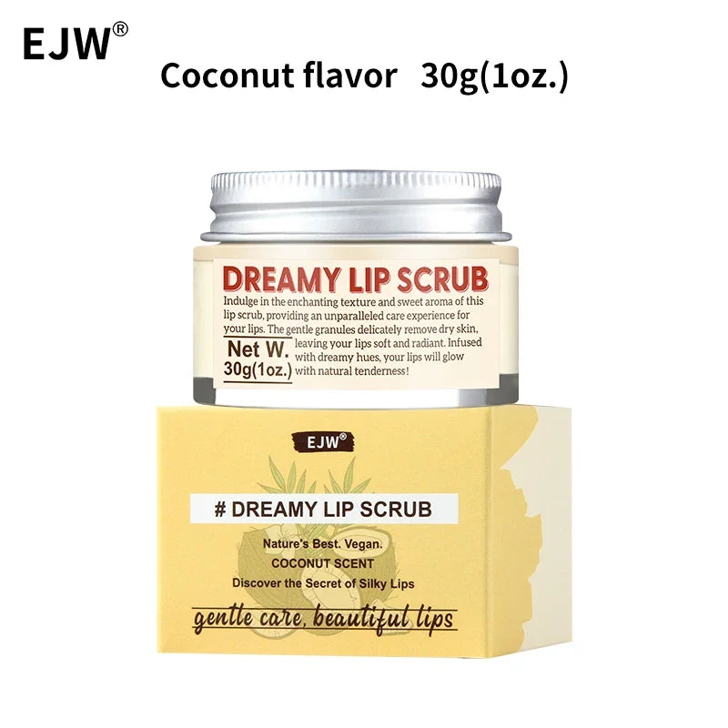 Strawberry Lip Scrub & Repair, Exfoliator & Moisturizer for Chapped, Dry and Flaky Lips,Sugar Lip Scrub Improve Dullness Remove.
