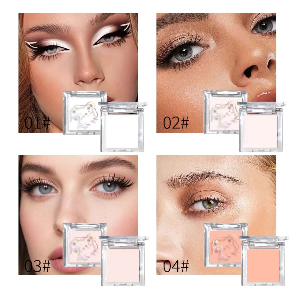 Long Lasting Matte highlights with eyeshadow tray - Shiny glitter for natural contours of all skin tones, orange and white